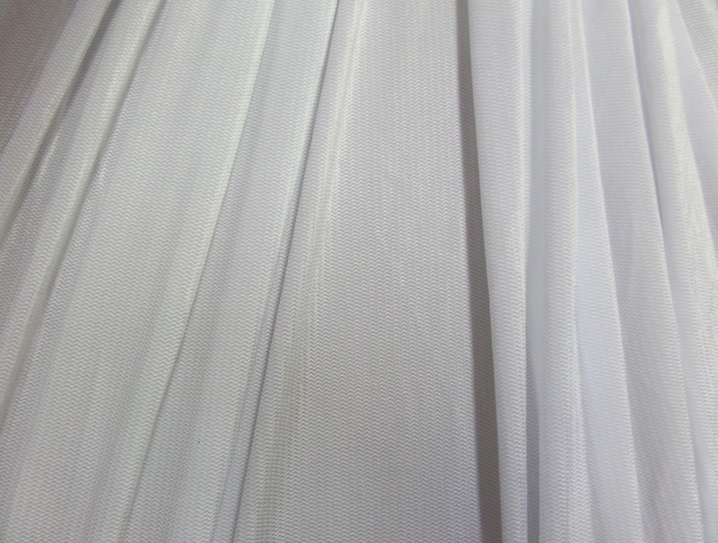 1. White Herringbone Spandex